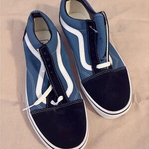 Vans Blue and Black Women's Sneakers